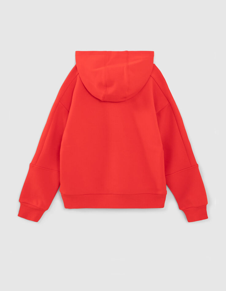 Rotes Jungensweatshirt mit gummiertem Maxi-Logo-4