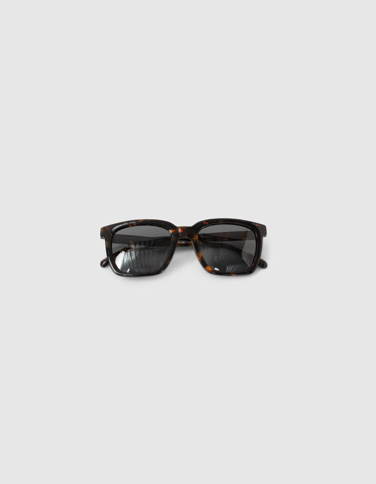 Men’s tortoiseshell rectangular sunglasses-5