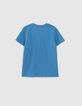 Camiseta SONIC azul fosforescente niño-5