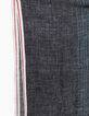 Men’s indigo scarf with denim-look stripes-3