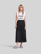 Long pleated skirt-1