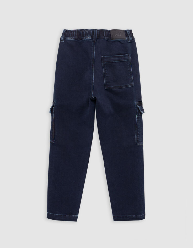 JOGGER blaue Jeans für Jungen in lockerer Passform-5