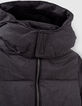 Boys’ grey marl padded jacket with zipped pockets-2