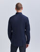 Men’s navy EASY CARE SLIM shirt-2