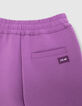 Boys’ purple techfleece sweatshirt fabric Bermuda shorts-7