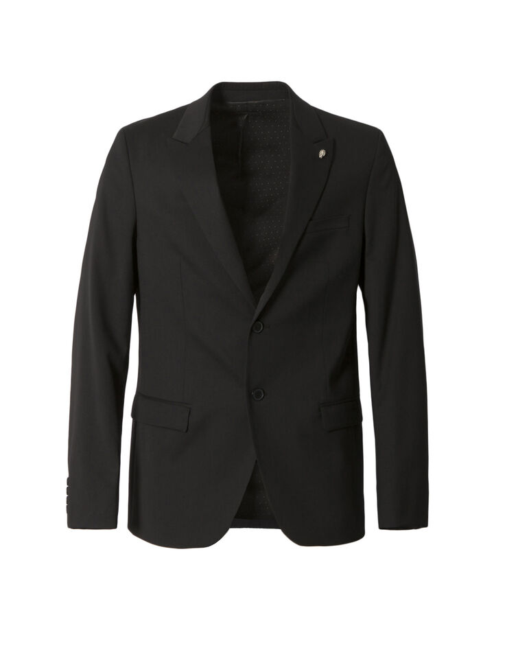 Zwarte heren blazer-4