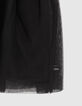 Girls’ off-white mixed-fabric dress with black tutu-4