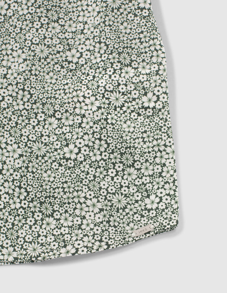 Boys’ lichen flowery Liberty fabric shirt -4