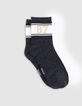 Boys' black, grey and beige socks-4