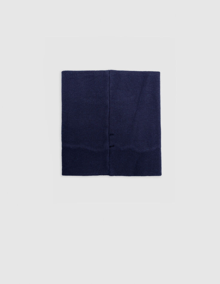 Snood navy knit gum logo boy-2