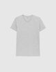 T-shirt L'Essentiel gris col V Homme-6