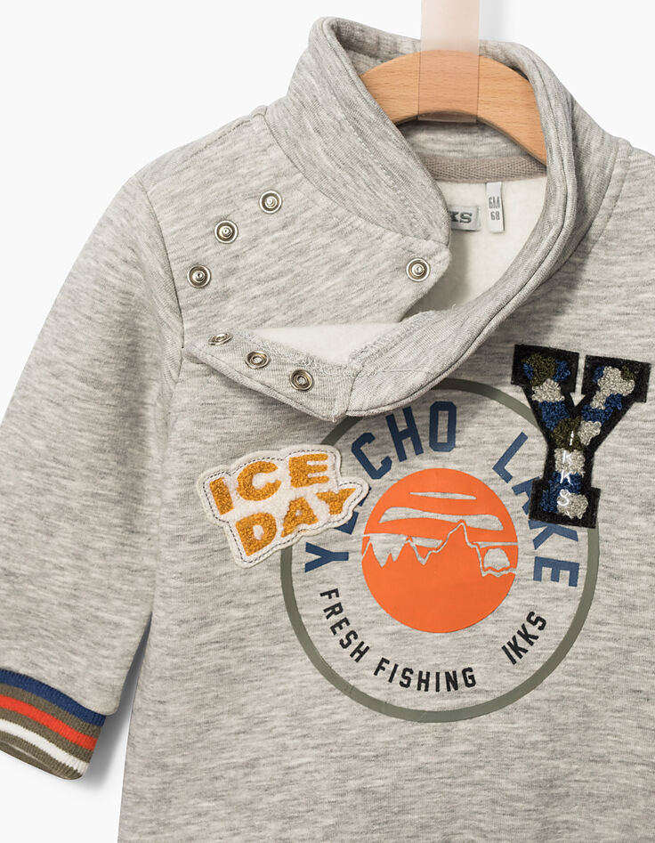 Baby boys’ grey sweatshirt-2