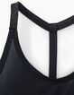 Women’s black strap LEOTEE YUJ x IKKS yoga tank top-5