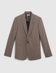 Men's chestnut suit jacket-7