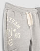 Boys’ grey combat-style joggers with dark grey band-2