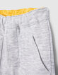 Baby boys’ yellow/grey reversible Bermuda shorts-4