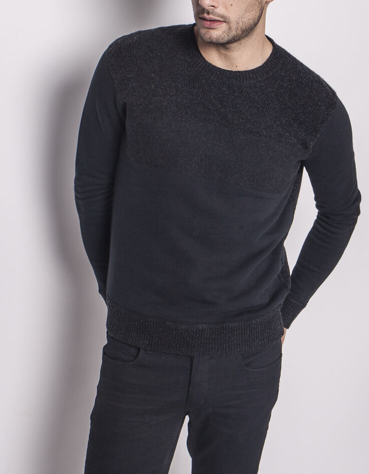 Men's black sweater-2