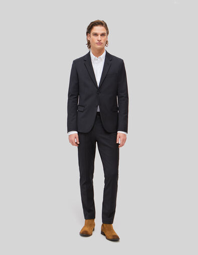 Schwarze SLIM-Herrenanzughose TRAVEL SUIT - IKKS