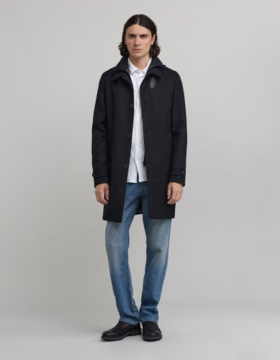 Trench noir avec parementure amovible Homme - IKKS