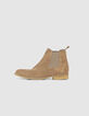 Men’s light beige suede Chelsea boots-1