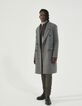 Men’s charcoal grey chevron coat-6