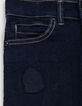 Unwashed SLIM jeans met badge en borduursel jongens-5