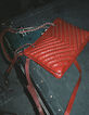 Sac pochette 1440 Reporter cuir rouge embossé croco Femme-2