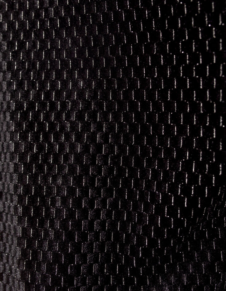 Camiseta negra punto terciopelo jacquard lúrex niña-7