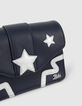 Girls’ navy handbag with silver stars-4