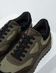 Men’s bronze material mix trainers-4