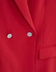 Women’s poppy red double-breasted suit jacket-7