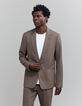 Men's chestnut suit jacket-1