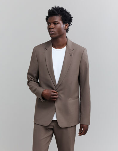 Men's chestnut suit jacket - IKKS