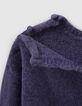Girls’ purple knit cropped sweater-7