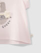 Baby girls’ pink sandals image organic cotton T-shirt-5
