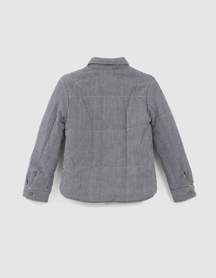 Boys’ beige/Vichy check reversible jacket-3