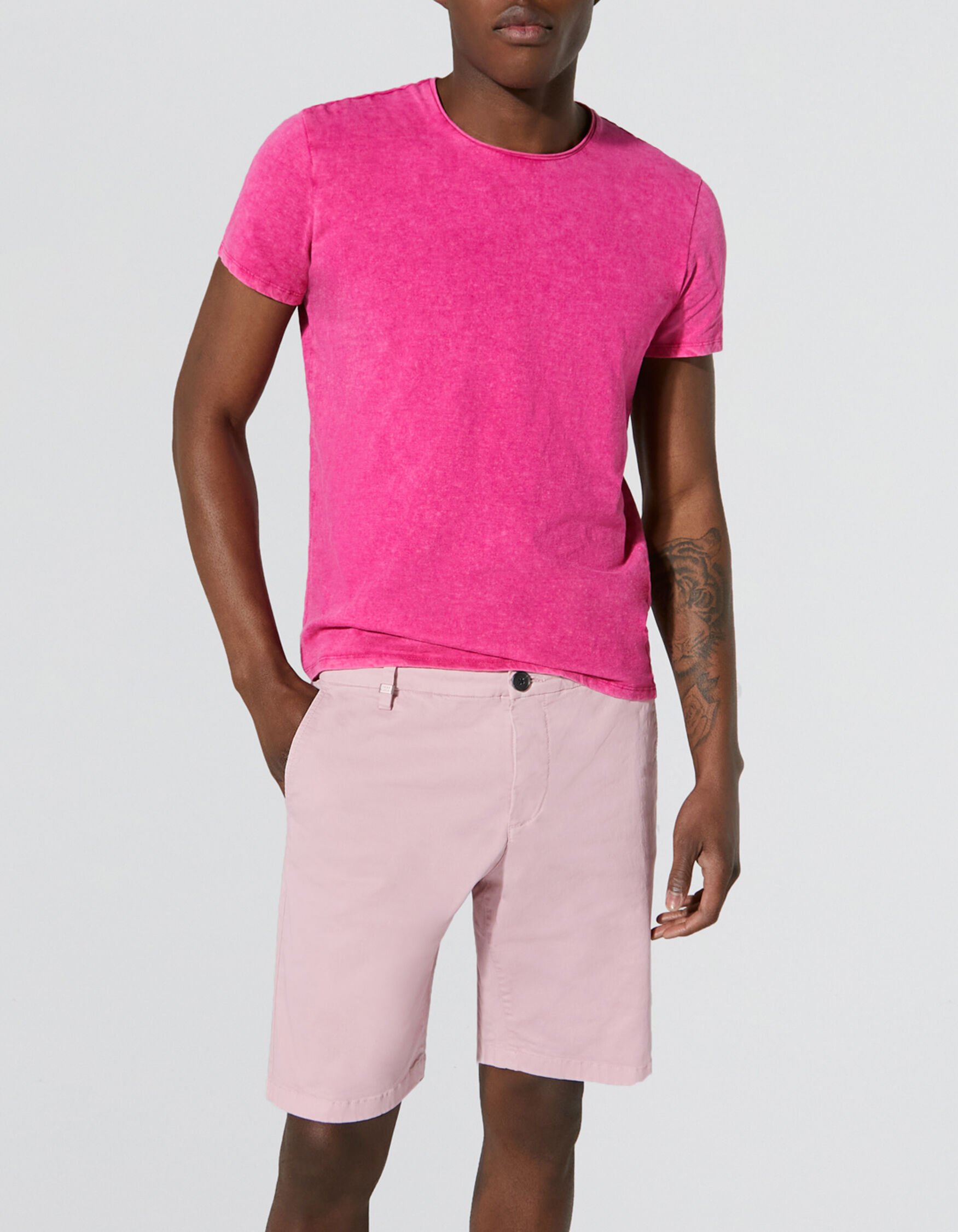 Mens pink cheap bermuda shorts