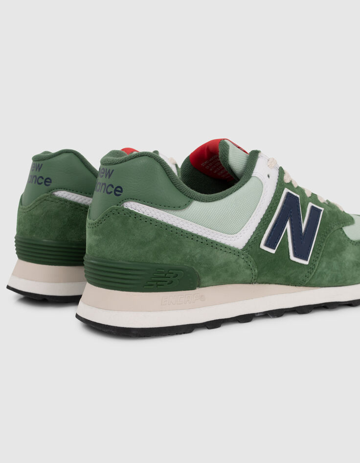 Men’s green NEW BALANCE 574 low-top trainers-4