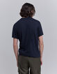 Marineblaues Herrenpoloshirt aus Baumwollmodal-3