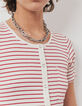 Women’s red and white sailor-stripe cotton modal T-shirt-4