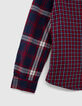 Boys' red checked shirt-6