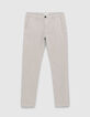 Pantalon chino SLIM mastic Homme-5