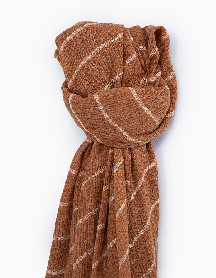 Men’s saffron striped scarf-2