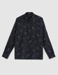 Men’s black Pure Edition - SLIM shirt with lightning print-6