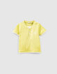 T-shirt yuzu-geel trompe-l'œil effect babyjongens -1