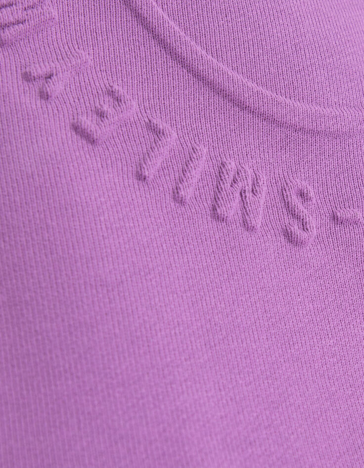 Boys’ purple sweatshirt with embossed SMILEYWORLD image-7