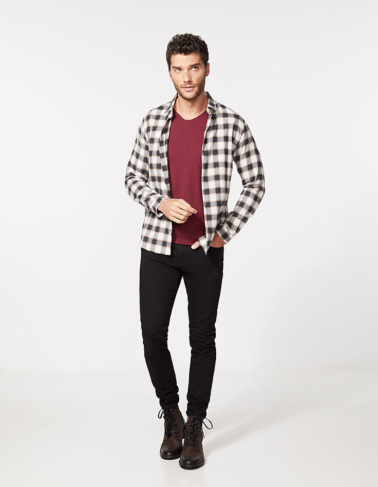 Men’s black REGULAR checked shirt-7