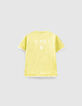 T-shirt yuzu-geel trompe-l'œil effect babyjongens -3