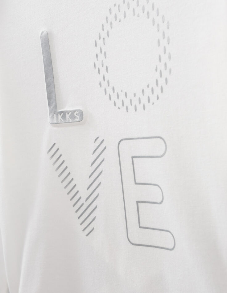T-shirt sport écru avec brassière tie and dye fille -6