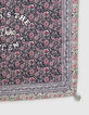 Vierkante marine sjaal bloemenprint meisjes-5